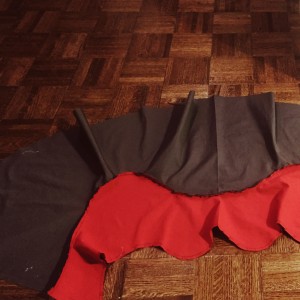 sewn fabrics (skirt)