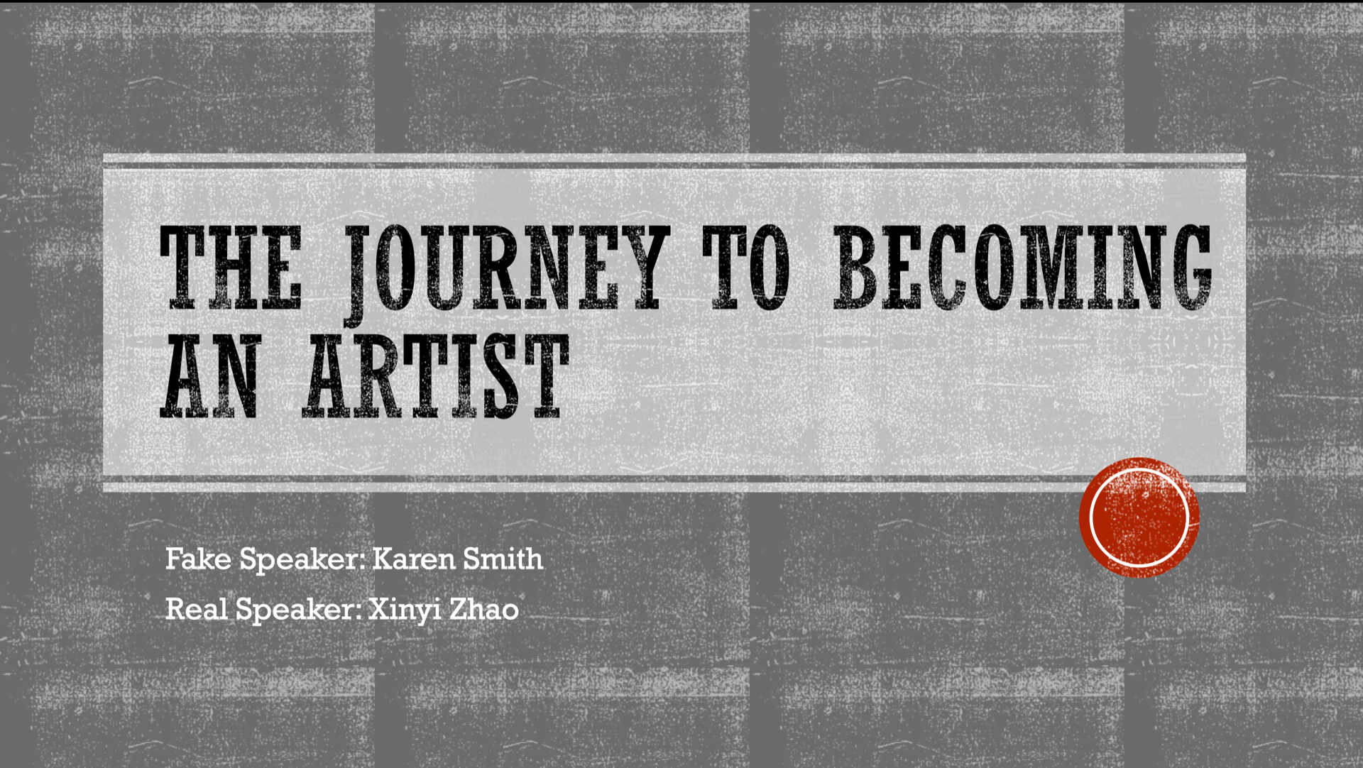 The Journey to becoming an artist