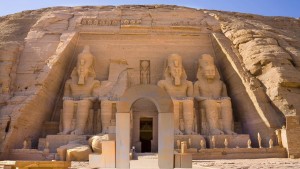 The Archaeological site of the Temple at Abu Simbel