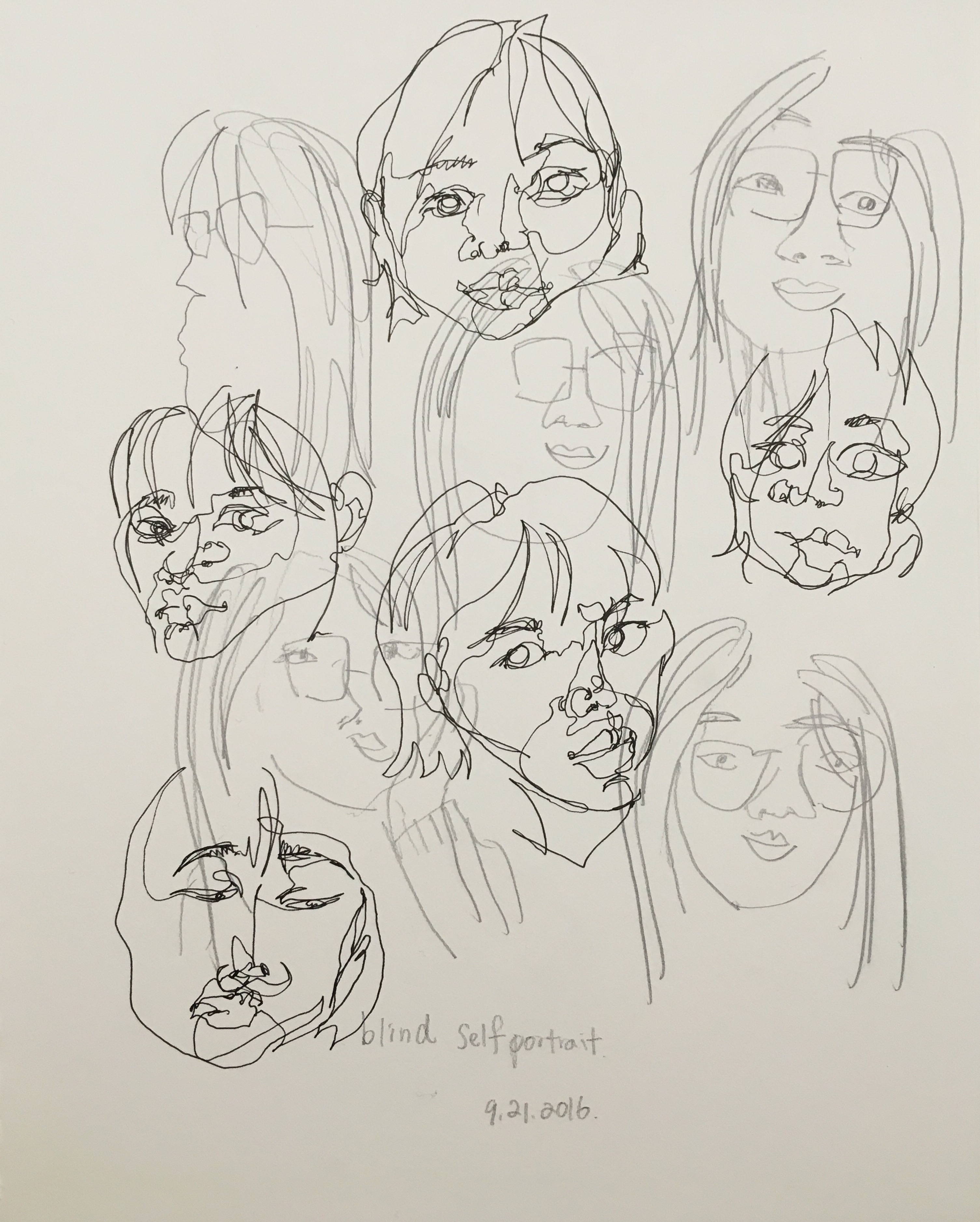 Int. Studio: Partnered Blind Self Portraits