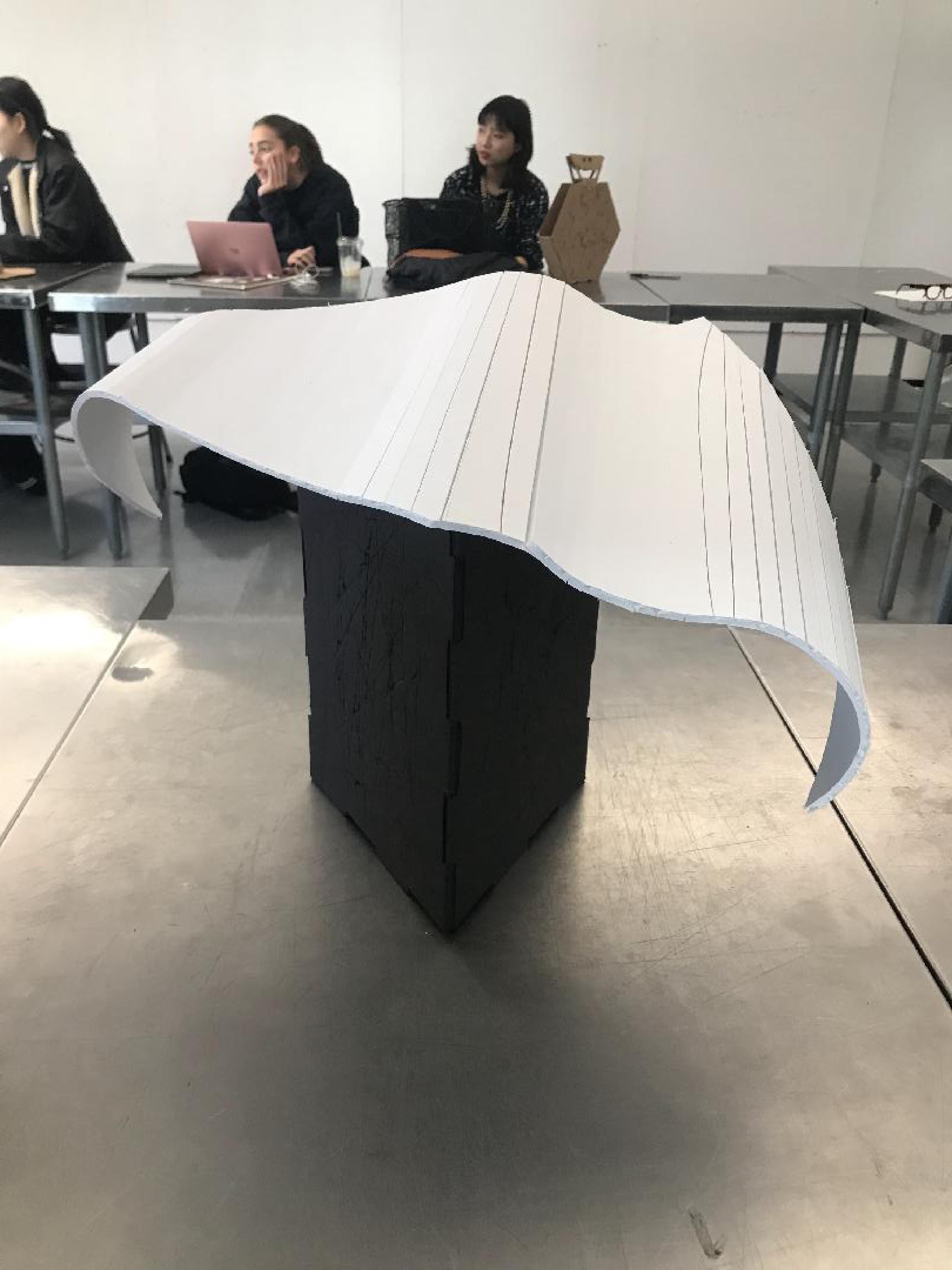 Space + Materiality: Project #2 – Wood Slotting Foam-core Model